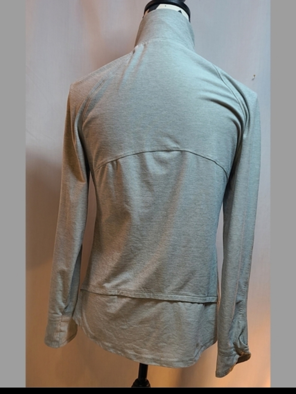 Apana Heather Gray Zip-Up Top - Picture 2 of 5